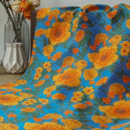 Dresses Exquisite Floral Jacquard Brocade Fabric Bright Colour Women's Dress Bag Diy Sewing Fabric 50cmx138cm