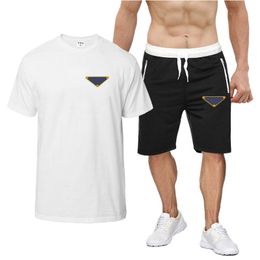 Summer mens designer t shirt tracksuits Casual Short men Sports Suit basketball Tshirtshorts Luxury Set Brand mens t shirt clothes