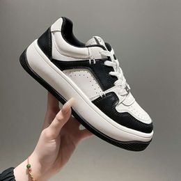Thin Of Korean Womens Small Breathable Version White Lightweight Soft Sole Versatile Fashionable And Casual Single 2024 Autumn New Board Shoes 176 St 364 11164