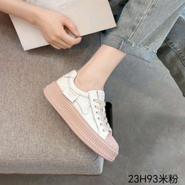 Huili Womens Shoes 2023 Spring Big Head Thick Sole Trendy Shoes Forrest Gump Shoes Spring and Autumn Leisure Sports Board Shoes 23H93