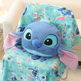 Cartoon doll blanket Office pillow nap blanket Air conditioning blanket thickened blanket Portable travel blanket Car blanket