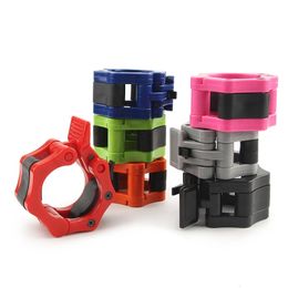 1Pair Barbell Lock 5cm Collar Clips Dumbbell Buckle Clamp Weight Lifting Bar Gym Accessories 50mm 240227