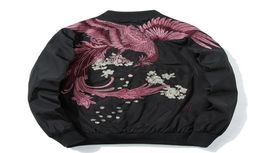 Men039s Jackets Japanese Streetwear Mens Bomber Outerwear Male Dragon Kimono Jacket Men Winter Clothes 2022 KK2425Men039s7049383