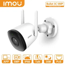 Outdoor Wifi Survalance Camera Bullet 3C 5MP Resolution Two-way Talk Built-in Alarm Support POE And ONVIF Protocol
