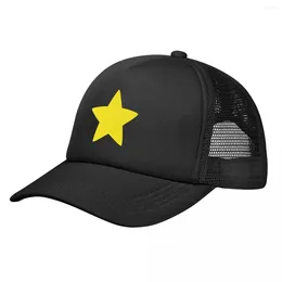 Berets STEVEN UNIVERSE Cartoon Baseball Cap For Men Women Bulk Snapback Trucker Hats Adjustable Unisex Fishing Mesh-Back