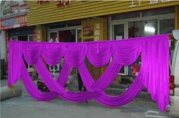 6m Wide burgundy mint chiffon Designs Wedding Party Birtyday Stylist Swags For Backdrop Party Curtain Celebration Stage Backdrop D9973378