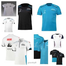 Men's Polos F1 Working Racing Suit Car Team Short Sleeved T-shirt Fan Fast Dry Short Sleeved Round Lead Car Work Clothes Customizable U5rr