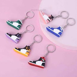 Creative 2024 Mini Sneakers PVC Keychains For Men Women Gym Sports Shoes Keychain Handbag Chain Basketball Shoe Key Holder Bulk Price 5 H55