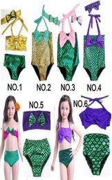 Kids Swimming Bikinis Set Two Pieces Baby Girls Bathing Suit Baby Girls Mermaid Swimwear Bathing Suit6750625