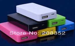 Brand New 4800mAh USB Power bank Portable backup battery Pack charger supply for All Cell Phone Mix Color DHL 4933272