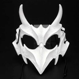 Designer Masks Anime Dragon God Skeleton Half Face Mask Cosplay Animal Mask Unisex Halloween Prom Carnival Party Props