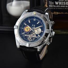 Mens Wristwatches All Dial Work Automatic machinery movement Watch BR Top Luxury Brand Chronograph Clock Steel Belt Men Fashion watches br03