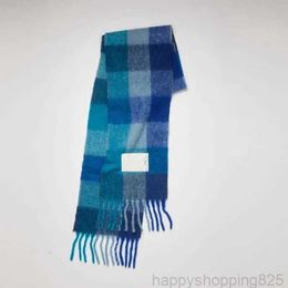 2022 Fashion Europe Latest Autumn and Winter Multi Color Thickened Plaid Womens Scarf Ac with Extended Shawl Couple Warm G0922 1EHXK