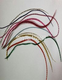 10pcslot 1535cm natural colors hair feathers 100 real grizzly thin rooster Individual feather hair extensions7104088