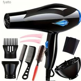 Other Appliances Hair Dryers Professional HairSetBlowDC Motor Fast Drying with 2 Speed3 Heatwith DiffuserNozzleConcentration Comb For Home H240306