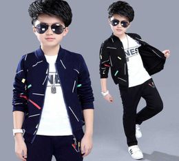 Boys Spring Children039s Casual Zipper Coat Jacket Pants Long Sleeves Sports Clothing Sets Kids Young Children 4 6 7 8 9 10 18518113
