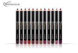 12 Colours set brand lip pencils matte lipliner pencil waterproof makeup lips matte lipstick lip liner pen smooth nude cosmetics5561733