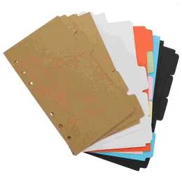 Pcs Coloured Folders Index Page Category Convenient Binder Dividers Professional Tabs Learn Supply Study Accessory