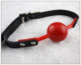 Open Mouth Bondage Red Silicone Ball Gags With Copper Lock Passion Flirting BDSM Sex Product Toy1952493