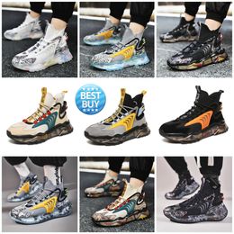 Athletic Shoes GAI Outdoors Men Shoe Hiking Sports Wear-Resistant Training Shoe Sneaker comfortable ventilate high platform black white breath