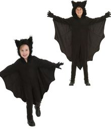 Halloween Animal Cospaly Kids Black Bat Vampire Costumes for Children Boy Gril Cosplay Costume Jumpsuit RF01869784030