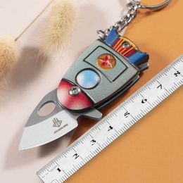 Self Defense Outdoor Mini Portable Folding Keychain Small Blade Convenient Fruit Knife 7255