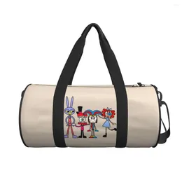 Duffel Bags Men Women Travel Bag The Amazing Gym Large Capacity Digital Cast Cartoon Portable Design Handbag Cute Training Sports