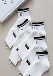 Women Men Letter Cotton Socks Black White Casual Breathable Ankle Sock with Tag Gift for Love Friend Whole 7416346