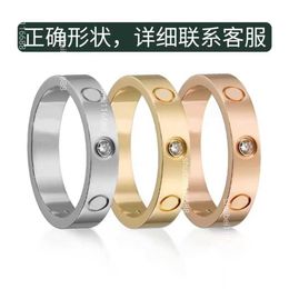 Original 1to1 Cartres High version eight diamond three six full sky star wide narrow high carbon ring Japanese and Korean style moves