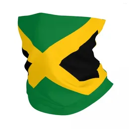 Bandanas Jamaican Flag Winter Headband Neck Warmer Women Men Ski Cycling Tube Scarf Patriotism Face Bandana Gaiter