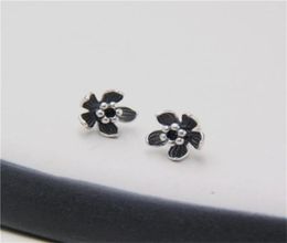 Stud Earrings JINSE Real 925 Sterling Silver Vintage Thai Daisy Flower Pure Handmade Bangkok Jewellery Boutique 850mm TYC1791821206