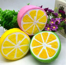 11CM Jumbo Squishy Lemon Kawaii Squishy Cute Fruit Slow Rising Decoration Phone Strap Pendant Squishes Gift Toys Doll3919883