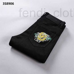 Jeans masculinos designer 2 novos homens calças skinny casual luxo homens moda angustiado rasgado magro motocicleta moto motociclista denim hip hop calças # 06 8ek5