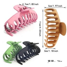 Party Favour Hair Claw Clips 4 Inch Nonslip Large Crab Hairpins For Women Thin Accessories Barrette Girls Gifts-Sea Drop Delivery Home Dhpag