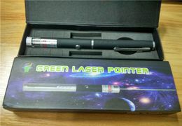 2021 Green laser pointer 2 in 1 Star Cap Pattern 532nm 5mw Pen WithStar HeadLaser Kaleidoscope Light Ship2187561