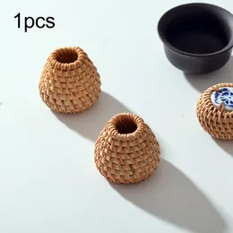 Water Bottles Woven Rattan Teapot Lid Holder Accessories For Ceramic Home Farmhouse