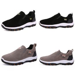 running shoes spring summer red black pink green brown mens low top Beach breathable soft sole shoes flat men blac1 GAI-52