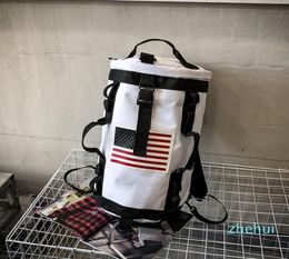 LISM 2021 Fashion Men Women Backpack Large Capaciy Travel Shoulder Bag Male Sport Gym Fitness Cylinder Bags Hip Hop Backpack3085598