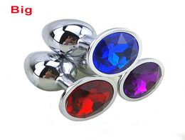 q0228 80 34 Medium Metal Anal Sex Toys For Woman Man Stainless Steel Enticing Jewelry Butt Plug Large Ass Beads Products AS024M36088112