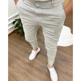 Pants High Elastic Cotton Textured Tapered Slim Trousers Stop Looking At My Dick Sweatpants Street Wear Pants for Male