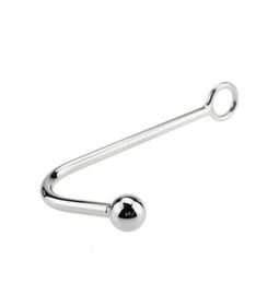 NoEnNameNull anal plug Stainless Steel Anal Hook Metal Anals Plug Butt Sex Toys Sex Game Small Ball Drop CSV O010730 Y16153566