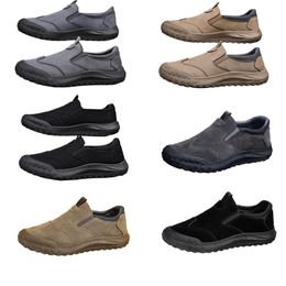 GAI Men's shoes, spring new style, one foot lazy shoes, comfortable and breathable labor protection shoes, men's trend, soft soles, sports and leisure shoes softer 41