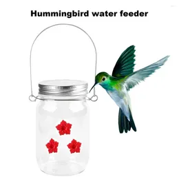 Other Bird Supplies Attractive Hummingbird Feeder Easy Refill Vintage Mason Jar With 3 Holes For Garden