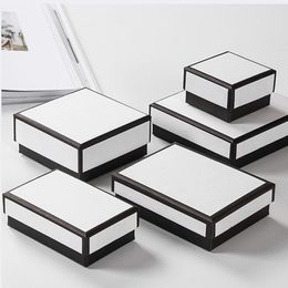Wholesale Black And White Jewelry Packaging Pouch And Box Ring Earrings Bracelet Necklace Jewelry Box