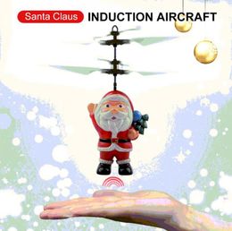 Flying Inductive Mini RC Drone Christmas Santa Claus Induction Aircraft RC Helicopter for Kids Christmas Gifts8463323