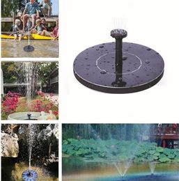 Mini Solar Powered Fountain Garden Pool Pond Solar Panel Floating Fountain Garden Decoration Water Fountain Drop T2006191523602