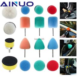 Polishing Pads 22Pcs Buffing Waxing Polishing Sponge Pads Kit Set Car Wheel Hub Polish Buffing Shank Waxing Foam PolisherL2403