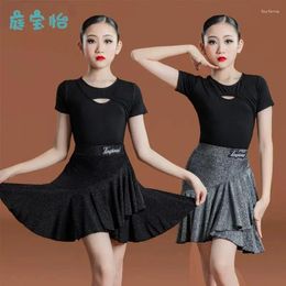 Stage Wear Children's Female Latin Dance Standard Training Dress Festival High-end Table Performance Professional Competition Separat