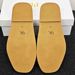 Slippers New Designer Womens Wooden Sandal flat bottomed mule slippers multi-color lace Letter canvas summer home shoes luxury brand sandles H240306