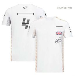 Men's Polos F1 Driver T-shirt Mens Team Uniform Short-sleeved Fan Clothing Casual Sports Round Neck Racing Suit Can Be Customizable S16i